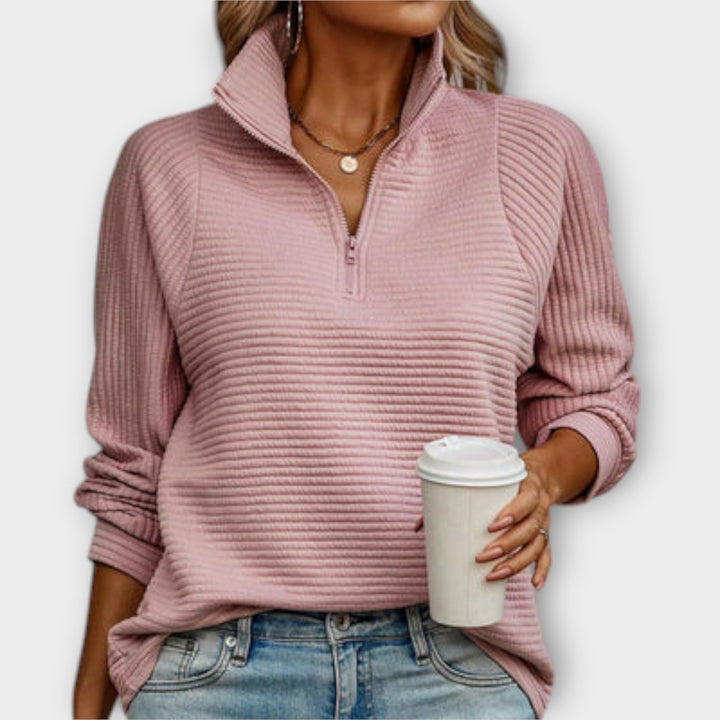Kristie™ - Blød halfzip pullover
