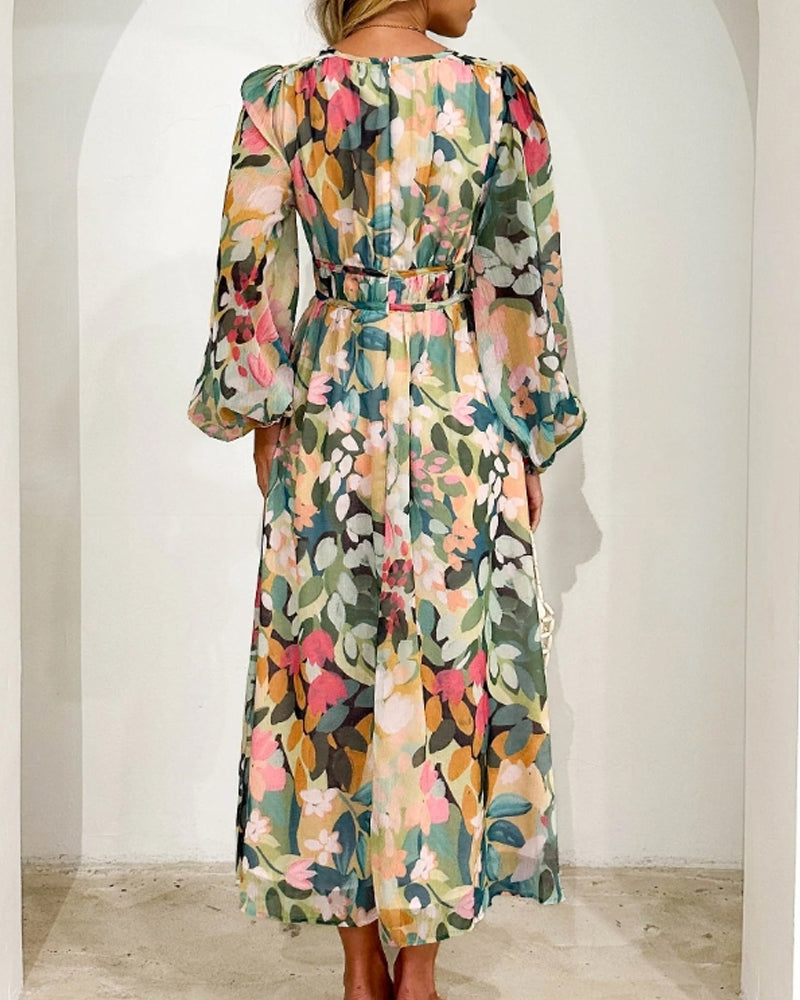 Elvira™ - Lang boho-kjole