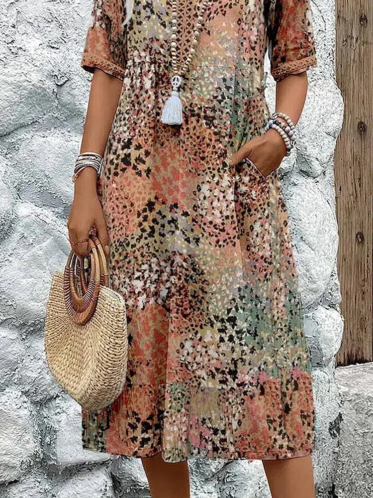 Fatima™ - Kjole med Blomsterprint