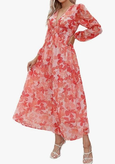 Elvira™ - Lang boho-kjole