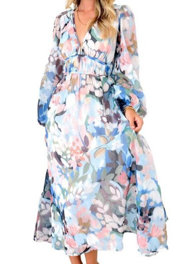 Elvira™ - Lang boho-kjole