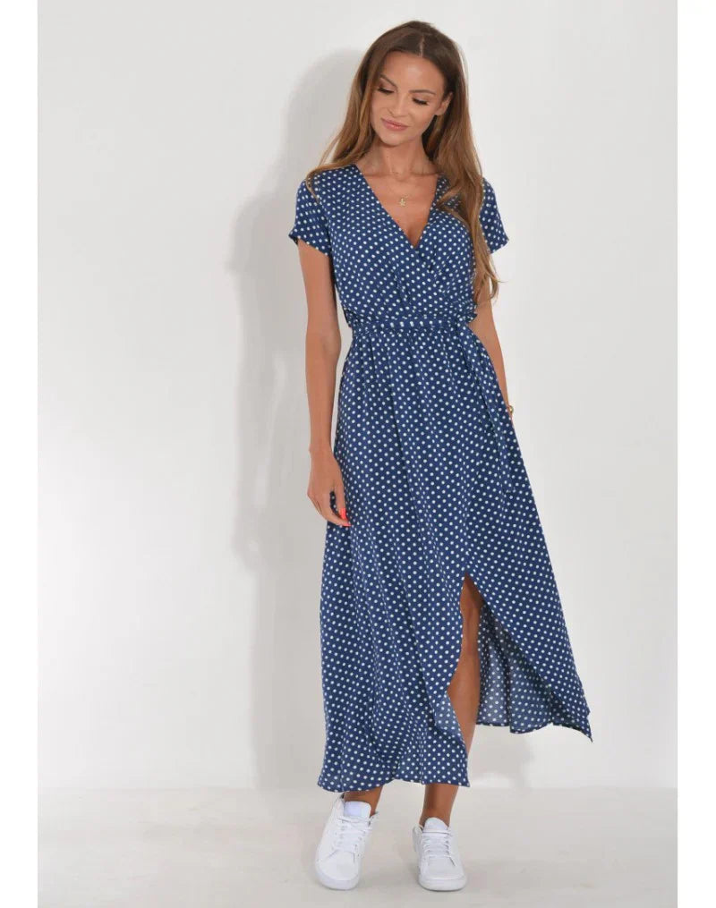 Suzanne™ - Elegant kjole med V-udskæring