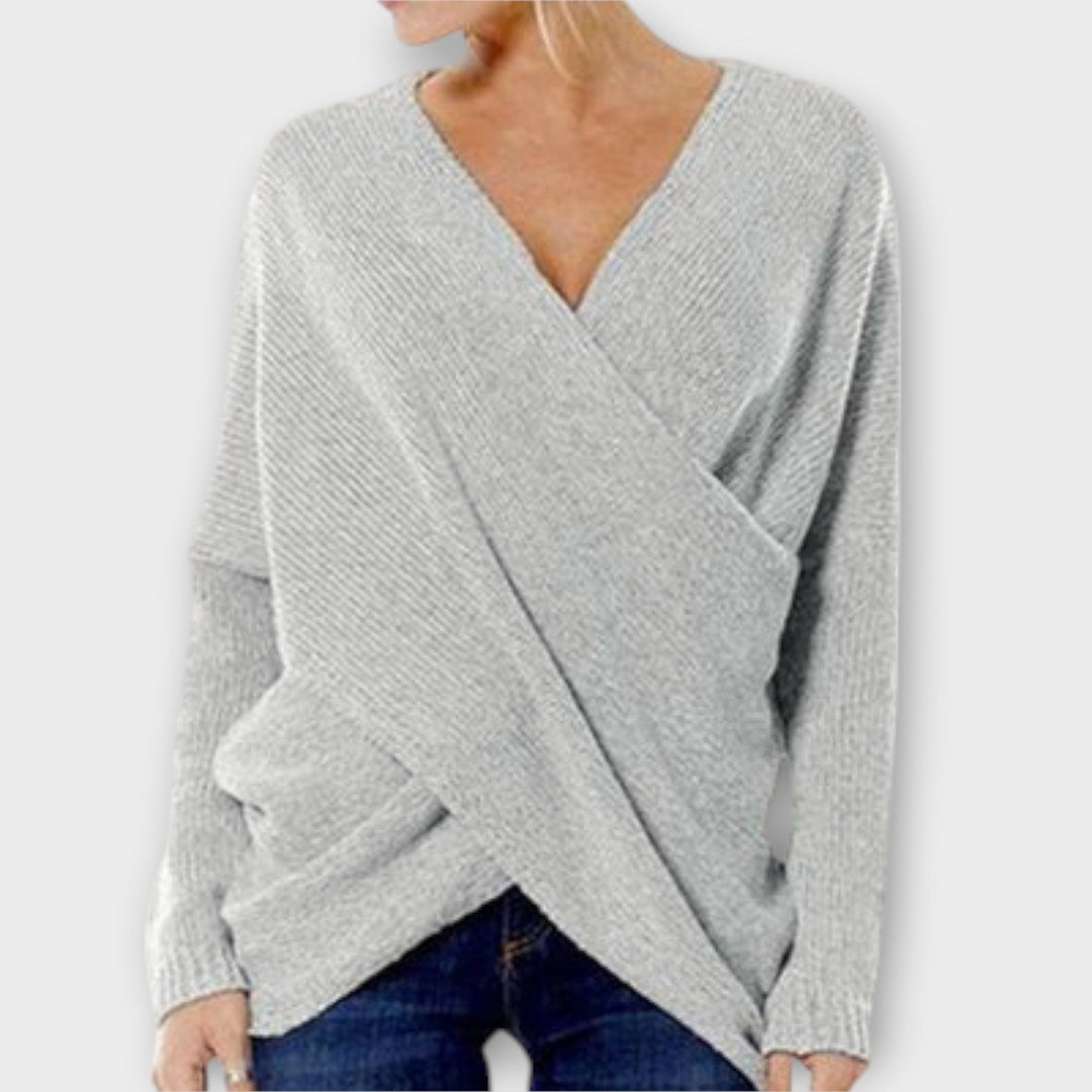 Aida™ - Elegant pullover med krydsdesign