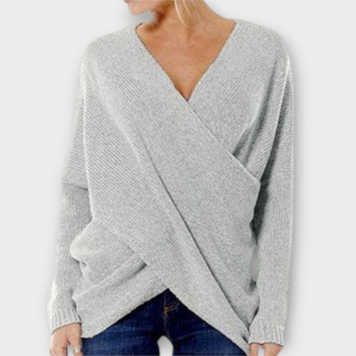 Aida™ - Elegant pullover med krydsdesign
